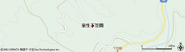 奈良県宇陀市室生下笠間周辺の地図