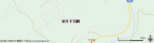 奈良県宇陀市室生下笠間250周辺の地図