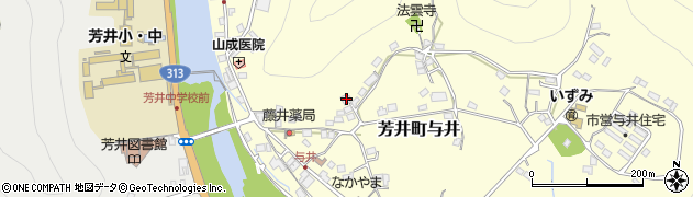 岡山県井原市芳井町与井107周辺の地図