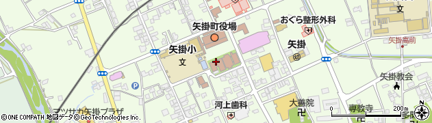 矢掛町　老人福祉センター周辺の地図