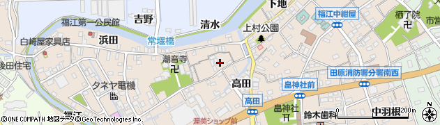 愛知県田原市福江町原ノ島6周辺の地図