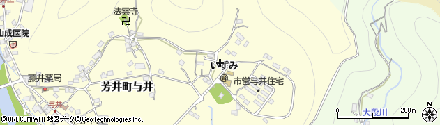 岡山県井原市芳井町与井496周辺の地図