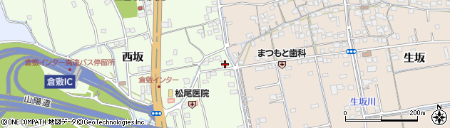 岡山県倉敷市西坂1744周辺の地図
