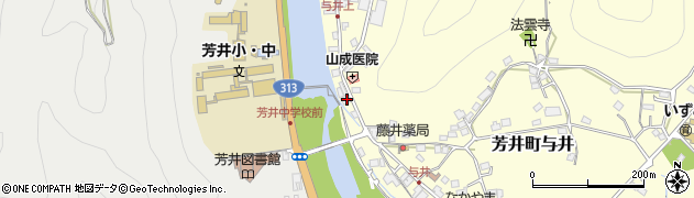 岡山県井原市芳井町与井40周辺の地図