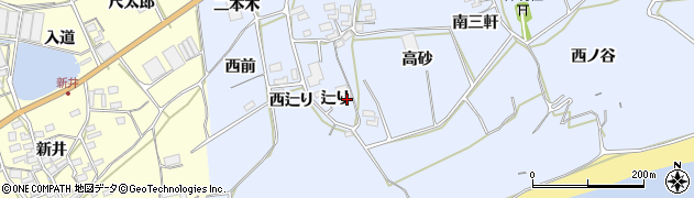 愛知県田原市大草町辷り30周辺の地図
