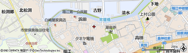 愛知県田原市福江町原ノ島40周辺の地図