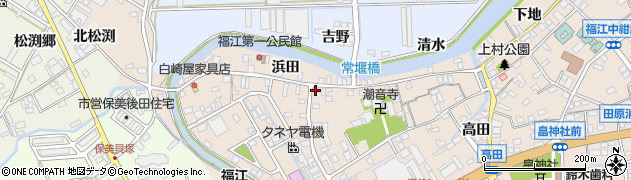 愛知県田原市福江町原ノ島42周辺の地図