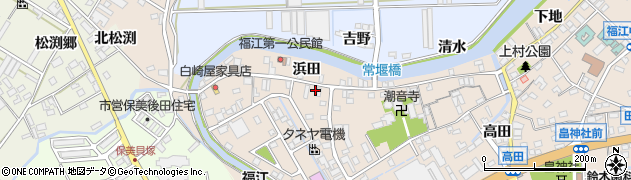 愛知県田原市福江町原ノ島43周辺の地図