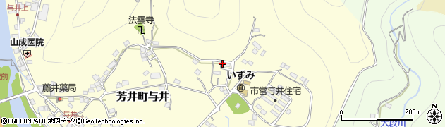 岡山県井原市芳井町与井461周辺の地図
