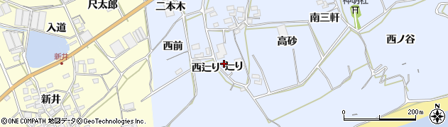 愛知県田原市大草町辷り93周辺の地図