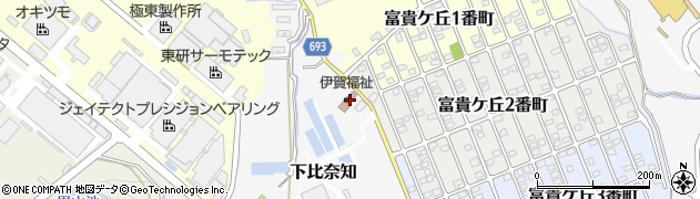 三重県名張市下比奈知2872周辺の地図