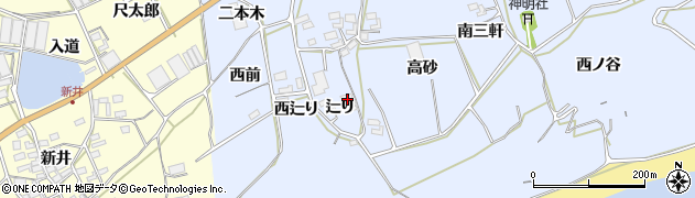 愛知県田原市大草町辷り42周辺の地図