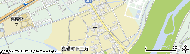 岡山県倉敷市真備町下二万2037-2周辺の地図