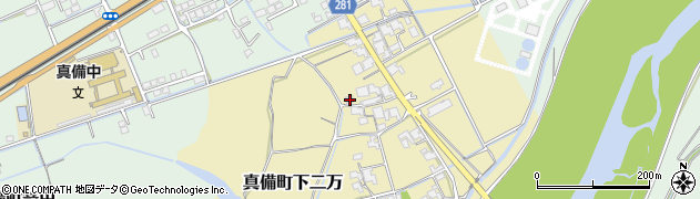 岡山県倉敷市真備町下二万2035周辺の地図