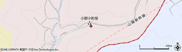 小野小町塔周辺の地図