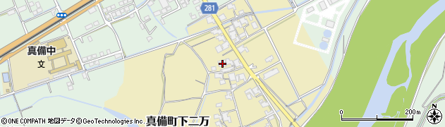 岡山県倉敷市真備町下二万2037周辺の地図