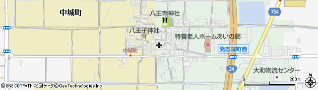 奈良県大和郡山市発志院町391周辺の地図