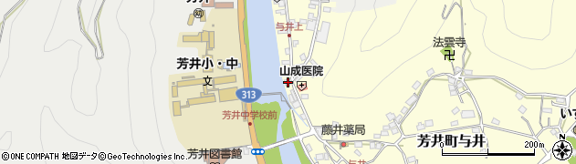 岡山県井原市芳井町与井43周辺の地図