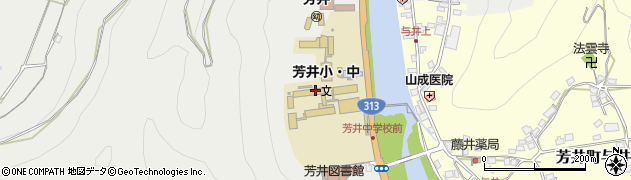 井原市立芳井小学校周辺の地図
