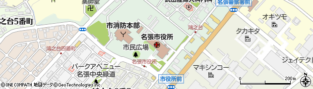 名張市役所　産業部観光交流室周辺の地図