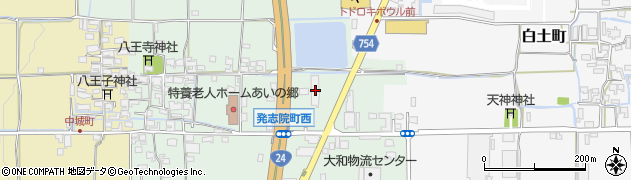 奈良県大和郡山市発志院町171周辺の地図
