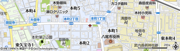 大阪シティ信用金庫八尾北支店周辺の地図