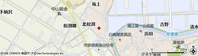 愛知県田原市福江町金五郎坂周辺の地図
