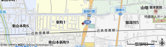一蘭ラーメン　大阪八尾店周辺の地図