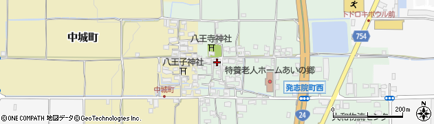 奈良県大和郡山市発志院町401周辺の地図