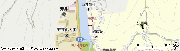 岡山県井原市芳井町与井47周辺の地図