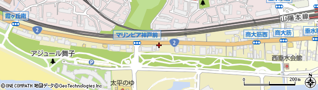 神戸ゲストハウス周辺の地図