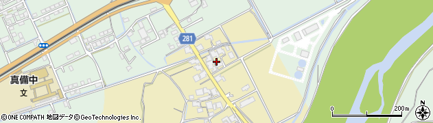 岡山県倉敷市真備町下二万2012周辺の地図