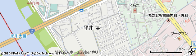 岡山県岡山市中区平井1114周辺の地図