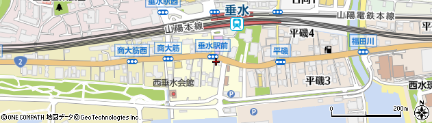 有限会社ベストハウジング神戸周辺の地図
