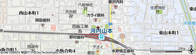 八尾警察署山本交番周辺の地図