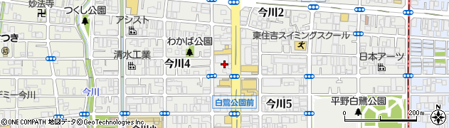 日通商事株式会社　大阪支店石油部百済給油所周辺の地図
