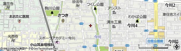 エルケア株式会社エルケア大阪東住吉ケアセンター周辺の地図