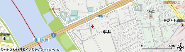 岡山県岡山市中区平井1162-3周辺の地図