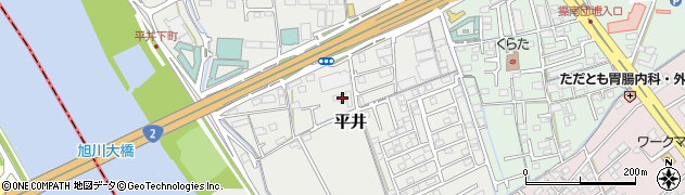 岡山県岡山市中区平井1161周辺の地図