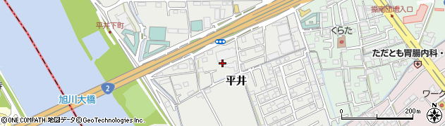 岡山県岡山市中区平井1160周辺の地図