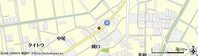 愛知県田原市高松町中尾1周辺の地図