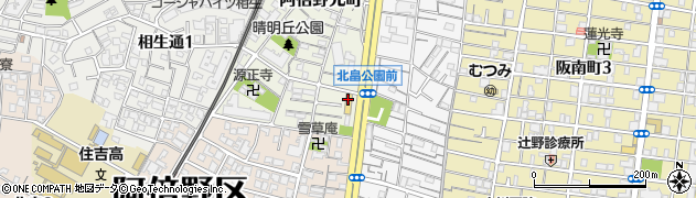 メガネの愛眼大阪本店周辺の地図