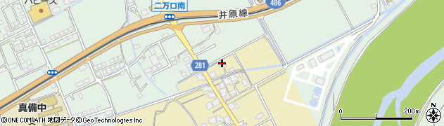 岡山県倉敷市真備町下二万2016周辺の地図