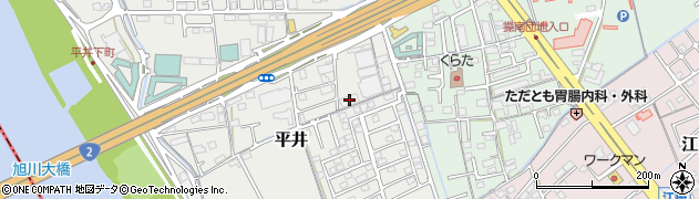 岡山ライフ株式会社周辺の地図
