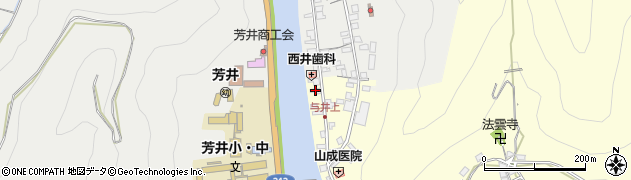 岡山県井原市芳井町与井54周辺の地図