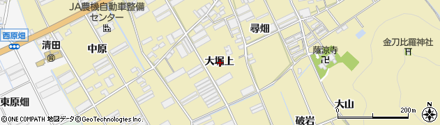 愛知県田原市高木町大堀上周辺の地図