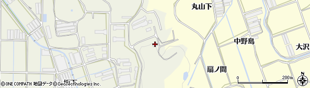 愛知県田原市村松町（中ノ切）周辺の地図