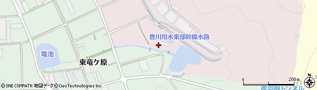 愛知県田原市野田町東ひるわ周辺の地図