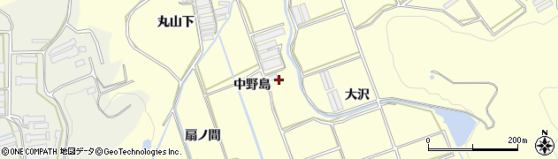 愛知県田原市八王子町中野島周辺の地図