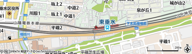 兵庫県神戸市垂水区周辺の地図
